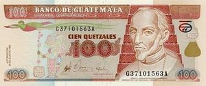 GTQ гватемальский кетцаль 100 гватемальских кетцалей 