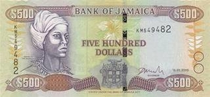JMD ямайский доллар 500 ямайских долларов 