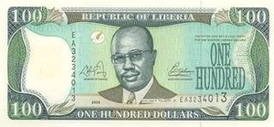 LRD либерийский доллар 100 либерийских долларов 