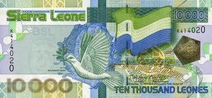 SLL леоне Сьерра-Леоне 10000 сьерра-леонских леоне 
