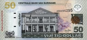 SRD суринамский доллар 50 суринамских долларов 