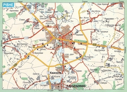 Карта Ровно