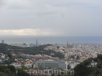 Вид Барселоны с горы Тибидабо (Tibidabo) 3