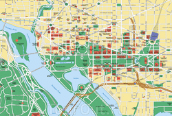 Карта Вашингтона с улицами