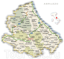 Карта Абруццо