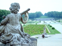 Вид на сад в Château de Vaux-le-Vicomte