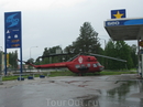 Вертолет на заправке (Финляндия)