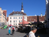 Площадь перед Tallinn Town Hall. Сердце старого города. 
