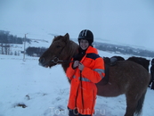 Я каталась на самом спокойном коне с очень сложным исландским именем