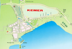 Карта-схема Кемера