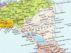 Карта Никарагуа на русском