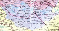 Карта Монголии на русском