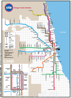 Карта метро Чикаго