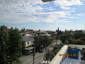 Вид с нашего балкона по Гечба 2. Видно море!
