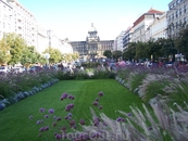 Вацлавская  площадь в осеннем убранстве