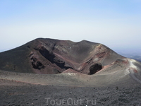 Один из боковых кратеров Этны.