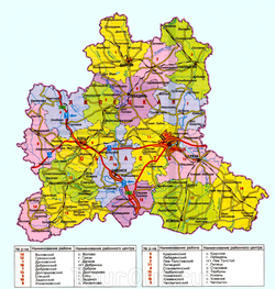 Карта Липецкой области