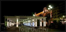 ночная Ницца,Английская набережная
(Promenade des Anglais) 