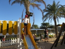 Детская площадка на пляже отеля Sindbad Beach.