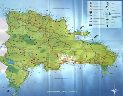 Карта Доминиканской республики на русском