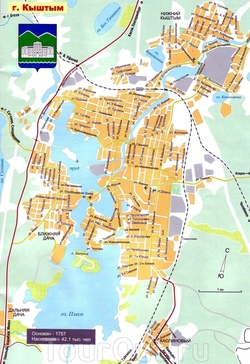 Карта Кыштыма