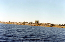 Вид на село Паданы со стороны озера
