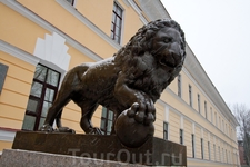 Львы около здания Присутственных мест 