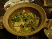 блюдо с мясом крокодила