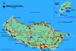 Карта Мадейры с отелями