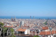Вид Барселоны с верхней точки Парка Гуэль