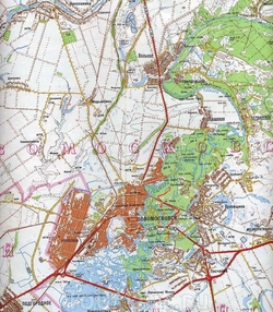 Карта Новомосковска