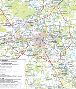 Карта Смоленска
