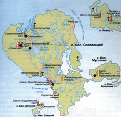 Карта Валаамского архипелага