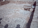 сохранившийся мозаичный пол древней синагоги
