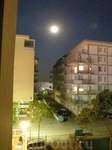 Вид с балкона ночью