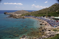 Пляж Ладико на Средиземном море, в окрестностях Фалираки