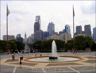 City Center.The Benjamin Franklin Parkway.