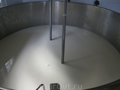 Молоко подготовлено к пастерилизации.