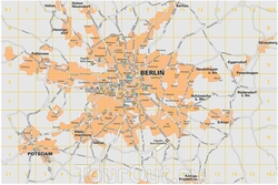 Карта Берлина с дорогами