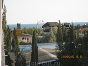 СУДАК.Вид с балкона гостиницы Сурож