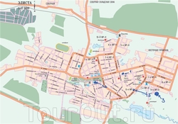 Карта Элисты с улицами