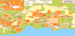 Карта Алупки