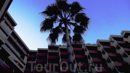 Отель Riu Palace Bonanza Playa в сумерках