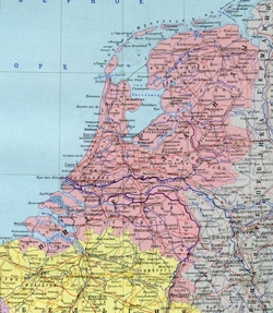 Карта Нидерландов на русском