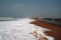 пляж на Бенгальском заливе Индийского окена