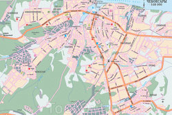 Карта Чебоксар с улицами