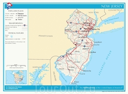 Карта дорог Нью-Джерси