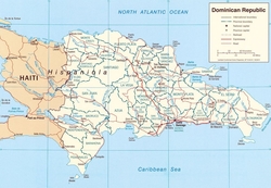 Карта Доминиканской республики