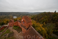 Вид из башни Турайдского замка.