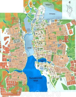 Карта Лысьвы с улицами